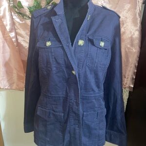 L.L. Bean Women's Deep Blue Utility Jacket